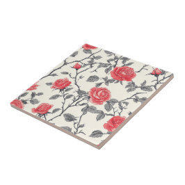 Classy decoratieve Roos Tegels voor home decor Tegeltje