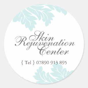 Classy Decorative Damask-stickers Ronde Sticker