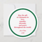 Classy DEI Holiday Kaart (Achterkant)