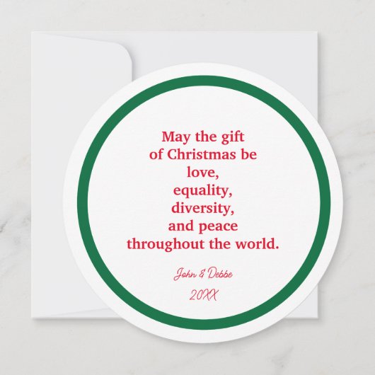 Classy DEI Holiday Kaart (Achterkant)