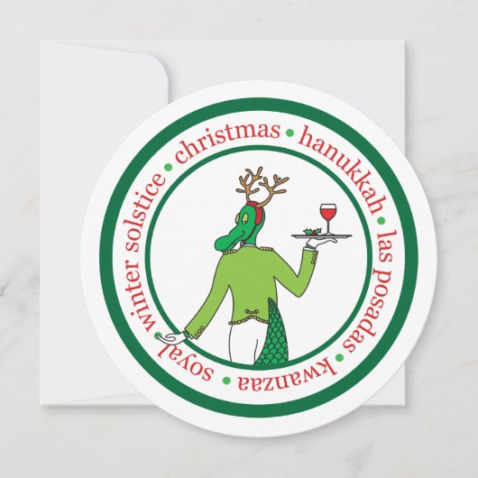 Classy DEI Holiday Kaart (Voorkant)