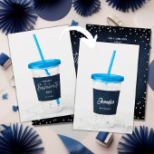 Classy Denim Diamonds Bachelorette gepersonaliseer Acryl Drinkbeker