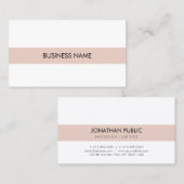 Classy Design Modern Elegant Plain Company Visitekaartje (Voorkant / Achterkant)
