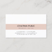 Classy Design Modern Elegant Plain Company Visitekaartje (Achterkant)