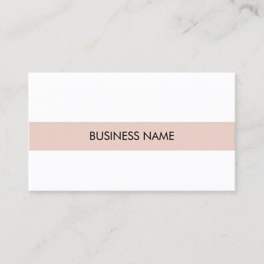 Classy Design Modern Elegant Plain Company Visitekaartje (Voorkant)