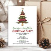 Classy designer Christmas tree Christmas invites Kaart