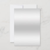 Classy Diamond Glitter Waterverf Flowers Verjaarda RSVP Kaartje (Achterkant)