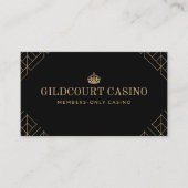 Classy Diamond Pattern Royal Casino Visitekaartje (Voorkant)