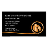 Classy Dierenarts Pet Care Visitekaartje Magnet Magnetisch Visitekaartje (Voorkant)
