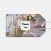 Classy Dinner Party Fancy plaats instelling Dank u Cadeaulabel (Voorkant (Horizontaal))