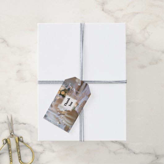 Classy Dinner Party Fancy plaats instelling Dank u Cadeaulabel (Met Touw)