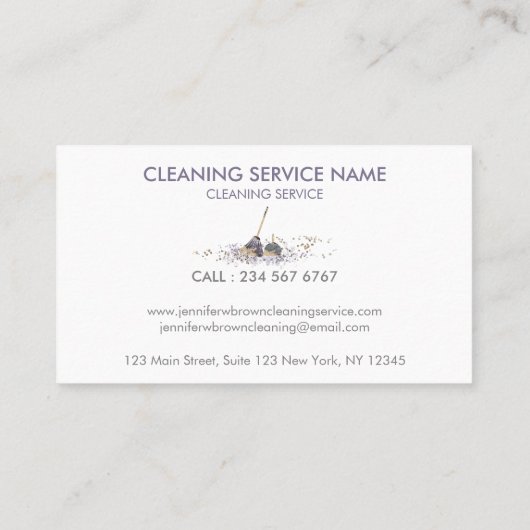 Classy Dirty Janitorial Cleaning Service Visitekaartje
