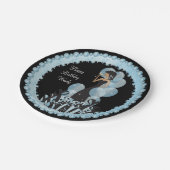 Classy Diva Girl's Party | personaliseren | Aqua Papieren Bordje (Gekanteld)