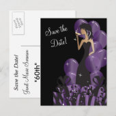 Classy Diva Girl's Party | Save the date Aankondigingskaart (Voorkant / Achterkant)