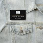 Classy divider logo elegant zwart naamplaatje (In situ)