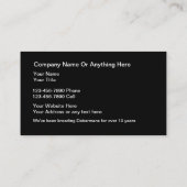 Classy Doberman Pinscher Hondenfokker Visitekaartj Visitekaartje (Achterkant)