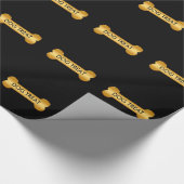 Classy Dog Bone-ontwerp Cadeaupapier (Hoek)