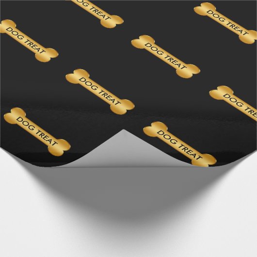 Classy Dog Bone-ontwerp Cadeaupapier (Hoek)