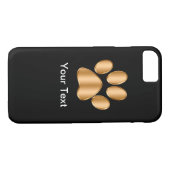 Classy Dog Paw Print Case-Mate iPhone Case (Achterkant (Horizontaal))