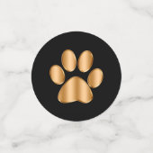 Classy Dog Paw Print Confetti (Kleine voorkant)