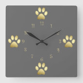 Classy Dog plakt wandklokken (Voorkant)