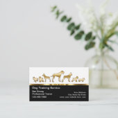 Classy Dog Trainer Visitekaartjes (Staand voorkant)
