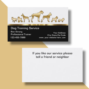 Classy Dog Trainer Visitekaartjes