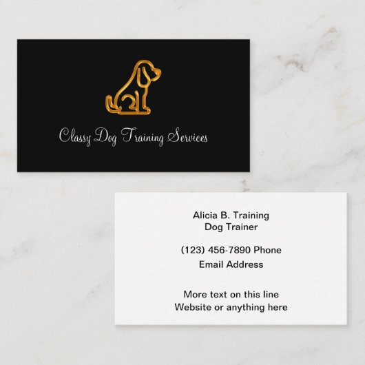 Classy Dog Training Classy of Trainer Visitekaartje (Voorkant / Achterkant)