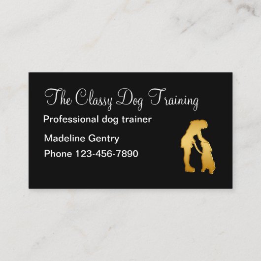 Classy Dog Training Service Visitekaartje (Voorkant)