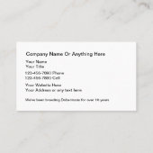 Classy Dog Training Visitekaartjes Sjabloon (Achterkant)