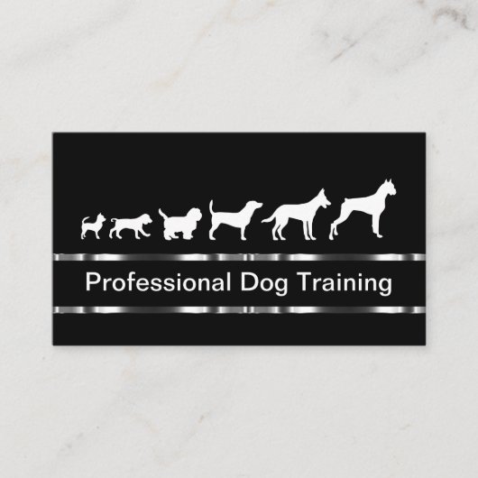 Classy Dog Training Visitekaartjes Sjabloon (Voorkant)