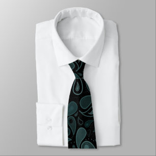 Classy donkerblauwe Paisley-Stropdas Stropdas