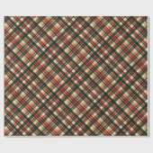 Classy donkergroene rode Waterverf geplakt kunstpa Cadeaupapier (Vlak)