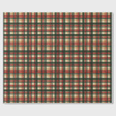 Classy donkergroene rode Waterverf geplakt kunstpa Cadeaupapier (Vlak)