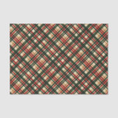 Classy donkergroene rode Waterverf geplakt kunstpa Tissuepapier (Voorkant)