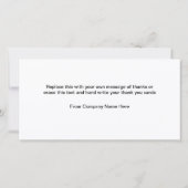 Classy Double Side Flat Business - Hartelijk dank  (Achterkant)