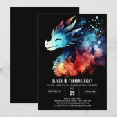 Classy Dragon Birthday Digitaal Kaart (Voorkant / Achterkant)