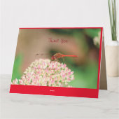 Classy Dragonfly Dank u Bedankkaart (Achterkant)