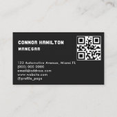 Classy druk wassen power wasmachine rode auto visitekaartje (Achterkant)