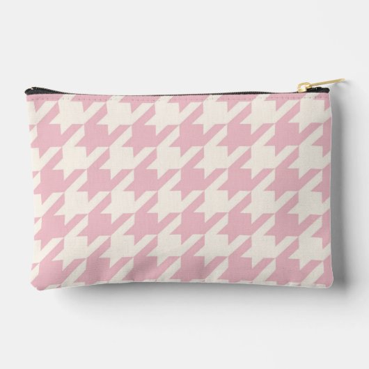 Classy Dusty Roos Blush Pink Houndstooth Pattern Etui (Achterkant)