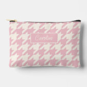 Classy Dusty Roos Blush Pink Houndstooth Pattern Etui (Voorkant)