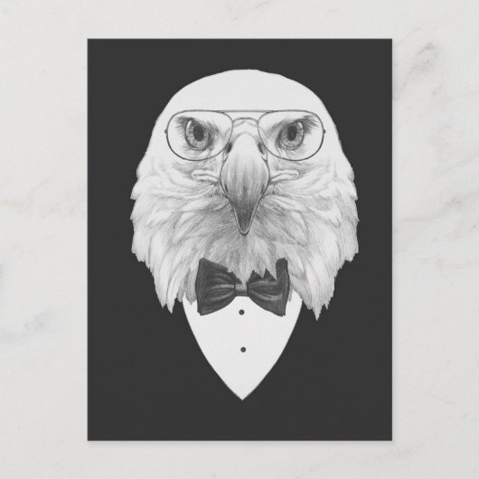Classy Eagle Portrait Briefkaart (Voorkant)