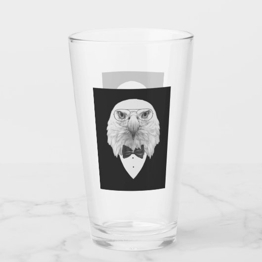 Classy Eagle Portrait Glas (Voorkant)