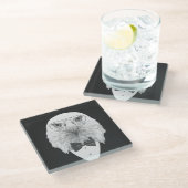 Classy Eagle Portrait Glazen Onderzetter (Schuin)