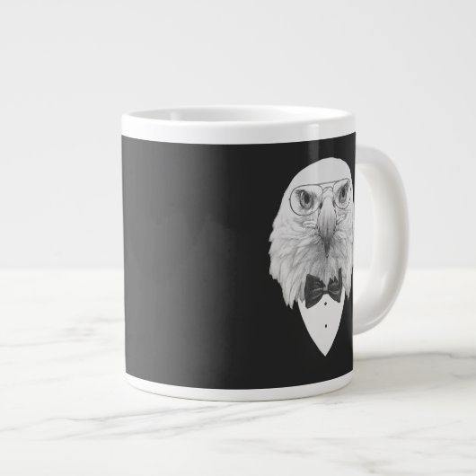 Classy Eagle Portrait Grote Koffiekop (Voorkant rechts)
