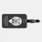 Classy Eagle Portrait | Jouw namen toevoegen Bagagelabel (Achterkant horizontaal)