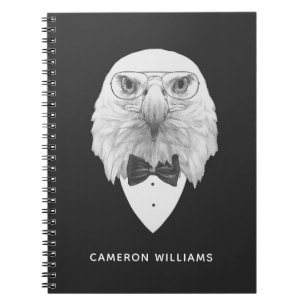 Classy Eagle Portrait Jouw namen toevoegen Notitieboek