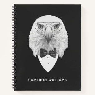 Classy Eagle Portrait Jouw namen toevoegen Notitieboek