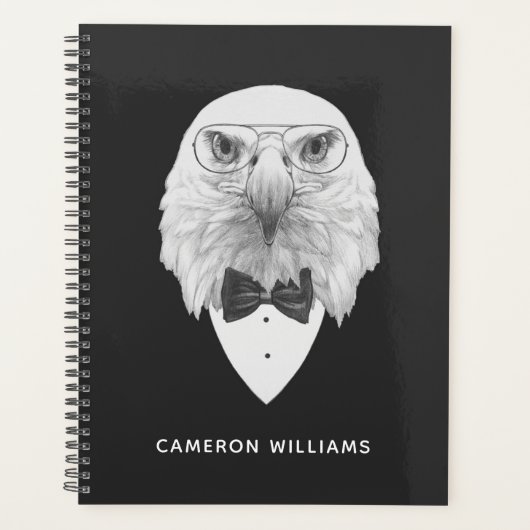 Classy Eagle Portrait | Jouw namen toevoegen Planner (Voorkant)