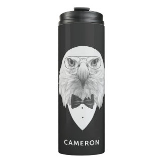 Classy Eagle Portrait | Jouw namen toevoegen Thermosbeker
